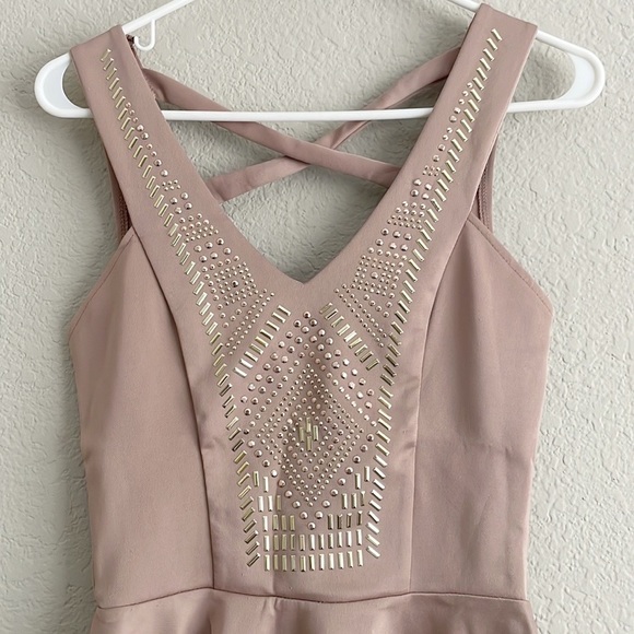 Charlotte Russe Mauve Peplum Sequin Top - Picture 3 of 4
